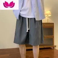 七斓休闲短裤男宽松潮牌ins运动裤子夏季薄款帅气直筒cityboy五分中裤