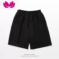 七斓ins美式潮牌纯色运动短裤男夏季vintage百搭街头宽松学生五分裤子