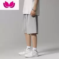 七斓冰丝短裤男夏季薄款宽松中裤休闲西裤男士裤子速干运动篮球五分裤