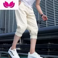 七斓男士短裤外穿2022夏季薄款潮流宽松休闲潮牌百搭7七分中裤子