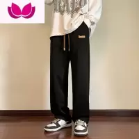 七斓美式直筒裤子春季港风ins百搭男生休闲裤情侣高街潮牌阔腿运动裤