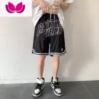 七斓篮球运动短裤男款夏季薄款潮牌裤子休闲大裤衩宽松美式高街五分裤