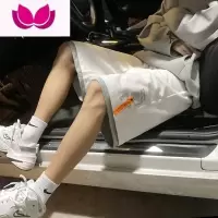 七斓夏季新款短裤男五分裤直筒宽松薄款休闲运动中裤潮牌假大裤衩