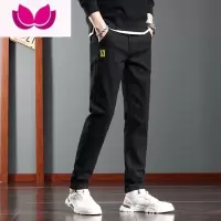 七斓2023春季男士牛仔裤修身韩版小脚长裤子男潮流百搭弹力直筒休闲裤