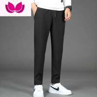 七斓裤子男春季韩版潮流休闲运动裤男士宽松夏季薄款百搭直筒九分裤男