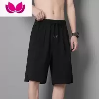 七斓冰丝休闲短裤男士夏季薄款运动篮球宽松五分马裤潮牌男生大裤衩子