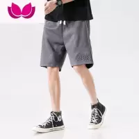 七斓短裤男士夏季薄款2023新款潮牌冰丝感速干五分裤夏天运动大裤衩子