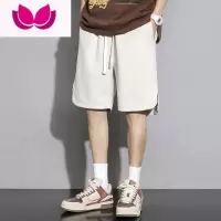 七斓日系潮牌短裤男士夏季冰丝薄款五分中裤大裤衩子青少年休闲裤子男