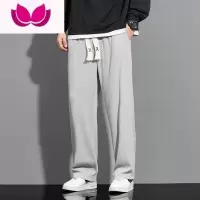 七斓灯芯绒裤子男款2023新款潮牌直筒宽松青年阔腿潮流休闲长裤
