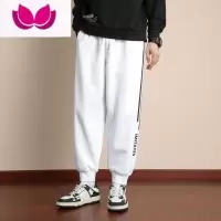 七斓卫裤男束脚宽松抽绳男士运动裤秋季潮牌百搭休闲长裤男生裤子