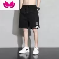 七斓男士短裤男夏季薄款外穿休闲运动五分裤宽松大码裤子潮流帅气