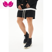 七斓美式高街休闲短裤毛圈运动五分裤纯色宽松男士夏训练外穿裤衩