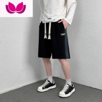 七斓短裤男士夏季冰丝薄款潮牌外穿速干宽松休闲五分沙滩运动大裤衩子