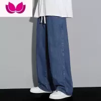 七斓款耐磨牛仔裤男2022新款秋季厚款宽松直筒阔腿裤潮牌休闲长裤