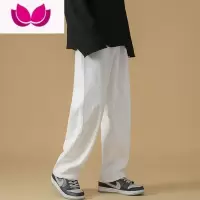 七斓春季直筒牛仔裤男2023年新款宽松阔腿裤潮牌新塘港风休闲裤子