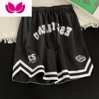 七斓美式复古篮球短裤男款夏季宽松运动薄款速干ins五分休闲潮牌中裤5