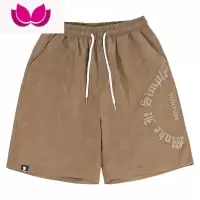 七斓美式高街复古做旧水洗短裤男潮牌夏季青少年高街hiphop运动五分裤