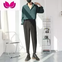 七斓痞帅男装一套衬衫男高级感长袖内搭寸衫ins潮牌搭配马丁靴的裤子