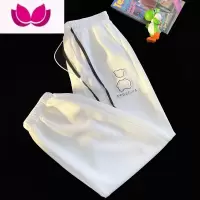 七斓oversize华夫格裤子男潮牌宽松大码情侣运动痞帅直筒休闲卫裤