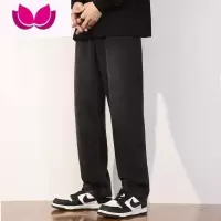 七斓男士牛仔裤美式高街宽松直筒裤男潮牌休闲宽松男生长裤子潮