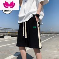 七斓短裤男篮球美式夏季薄款休闲运动潮牌高街加肥加大码过膝五分裤子