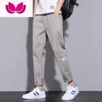 七斓2023夏季薄款休闲裤男宽松直筒工装长裤子潮牌运动裤男生