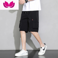 七斓夏季薄款冰丝工装短裤男士运动速干五分休闲裤ins潮牌男生裤衩子