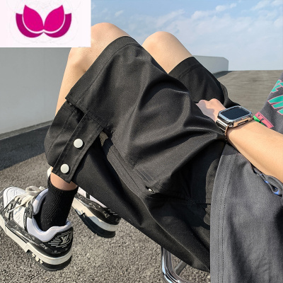 七斓美式高街cleanfit冲锋工装短裤男潮牌oversize防水六分裤子夏外穿