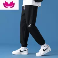 七斓男士卫裤夏季2023新款宽松束脚运动裤装薄款潮牌休闲长裤子男
