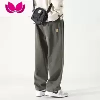 七斓美式高街阔腿工装裤子男新款vibe复古休闲长裤潮牌宽松直筒裤