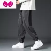 七斓灯芯绒裤子男士秋季韩版潮流宽松休闲长裤卫裤百搭运动束脚裤