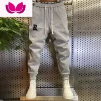 七斓网红修身束脚运动裤男潮牌2023年新款九分休闲裤子韩版卫裤