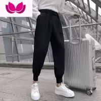 七斓那不勒斯西裤男垂感冰丝休闲西装男裤夏季薄款高级感束脚九分裤子
