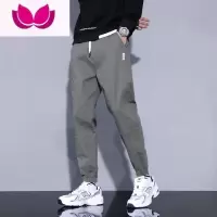 七斓新款机能工装裤男潮牌宽松束脚休闲帅气裤子男装夏季款韩版