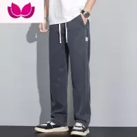 七斓夏季薄款牛仔裤男款宽松直筒裤2023新款潮牌阔腿垂感休闲裤子