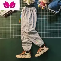 七斓2023春季新款美式束脚卫裤男潮牌宽松哈伦裤休闲长裤子男