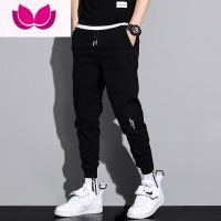 七斓美式休闲长裤男士束脚2023新款机能潮牌运动九分工装裤子男