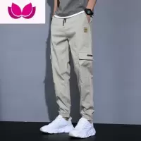 七斓工装裤男新款百搭大码束脚宽松潮牌夏季修身运动男生休闲裤