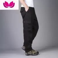 七斓工装裤男潮牌宽松休闲裤加肥加大劳保裤耐磨多口袋干活长裤男