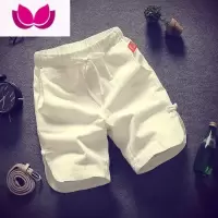 七斓亚麻五分裤男士薄款沙滩裤夏季中国风大裤衩宽松透气棉麻运动短裤