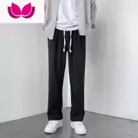 七斓春季新款韩版潮流垂感西装裤男直筒宽松拖地裤休闲裤西裤男生长裤