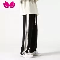 七斓青少年裤子男士高街男生直筒休闲长裤潮牌夏季运动卫裤男款
