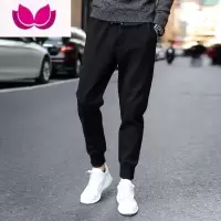 七斓裤子男款夏季百搭男裤高街修身运动裤男2023新款男士休闲裤