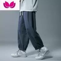 七斓裤子男款直筒宽松阔腿oversize日系休闲男生夏季潮牌工装长裤