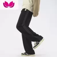 七斓男生裤子薄款美式vibe潮牌痞帅高街百搭潮流休闲运动夏卫裤