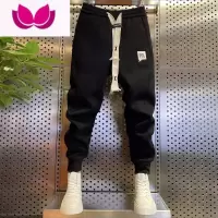 七斓春季新款潮牌运动裤男士时尚潮流百搭休闲卫裤日系情侣宽松束脚裤