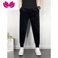 七斓新款六兜条绒休闲裤男士灯芯绒修身百搭小脚裤潮流网红束脚裤