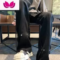 七斓白色工装牛仔裤男痞帅vibe高街美式江浙沪穿搭直筒阔腿微喇裤