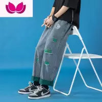 七斓欧美街头风VTG破洞牛仔裤男炸街痞帅oversize直筒美式高街款