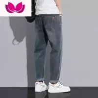 七斓牛仔裤男士2023年夏季新款韩版潮流宽松直筒休闲裤裤子男装